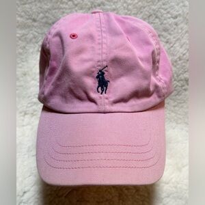 Polo Ralph Lauren Pink Blue Pony Hat Cap Adjustable Strap